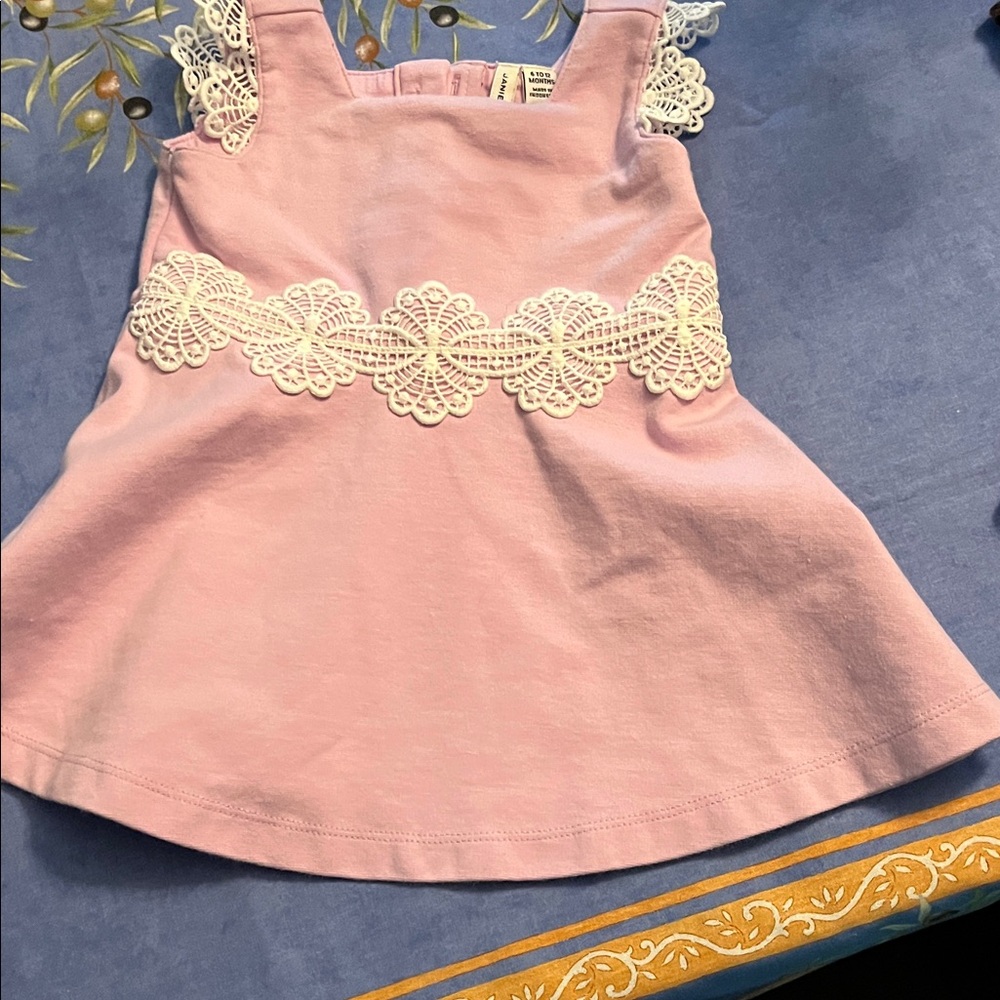 Janie and Jack Soft Pink Baby Dress